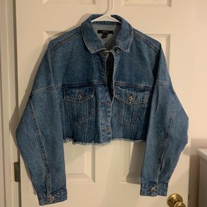 Cropped jean jacket